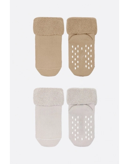 ® 2li Havlu Soket Kaymaz Basic Boy 10508 Bej