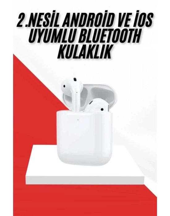 2. Nesil Bluetooth Android ve İOS Uyumlu Kablosuz Kulaklık Çağrı Cevaplama