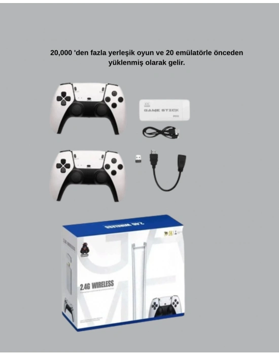 ® 20.000 Klasik Oyun Dahili Kablosuz Kontrollü Oyun Kutusu