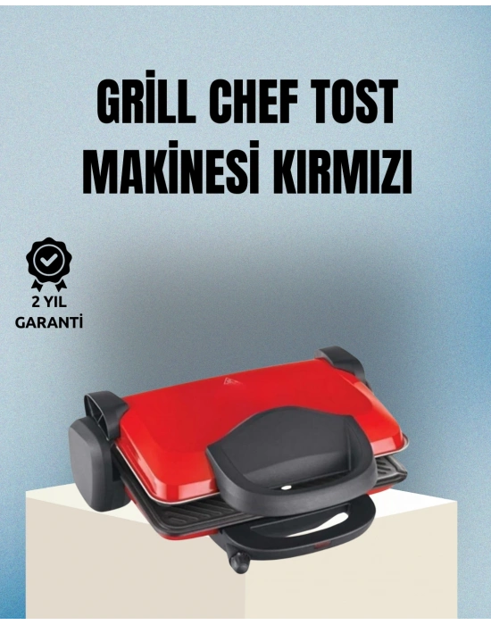 ® 2000W Tost ve Izgara Makinesi – Granite/Teflon Plaka Seçenekli