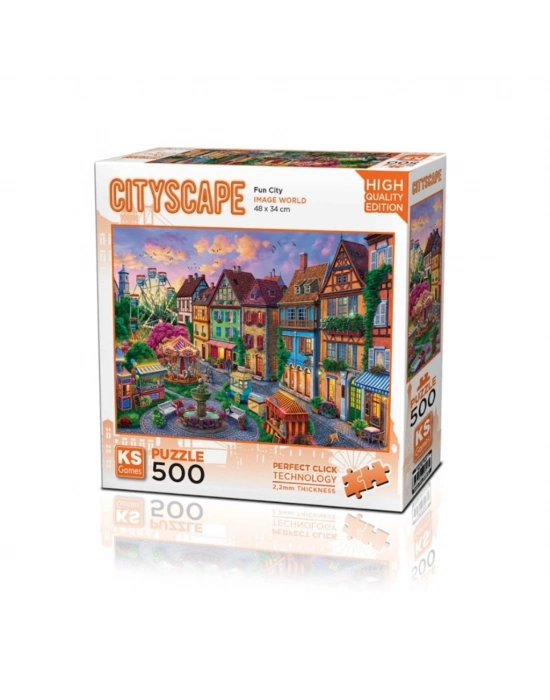 20047 Fun City 500 Parça Puzzle -KS