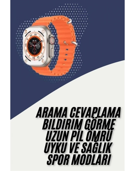 ® 2025 Model Akıllı Saat Çift Kordon Ios Ve Android Arama Cevaplama Sesli Asistan