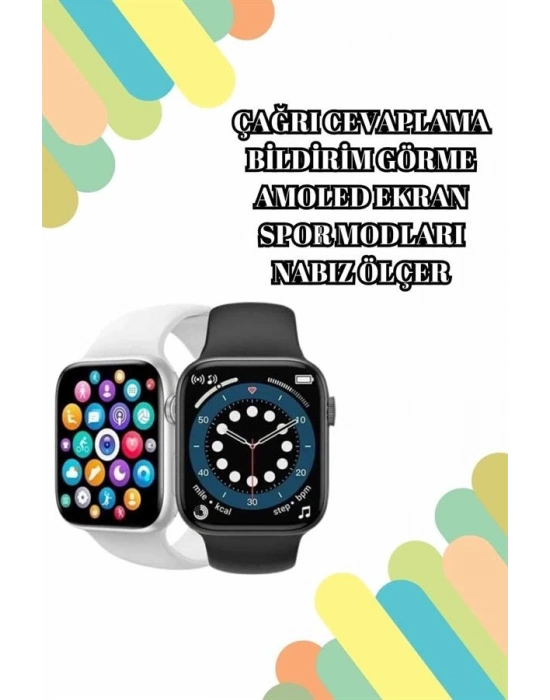 ® 2025 Model Akıllı Saat ve Bluetooth Kulaklık 5.0 Bluetooth Bağlantılı Dokunmatik Ekran