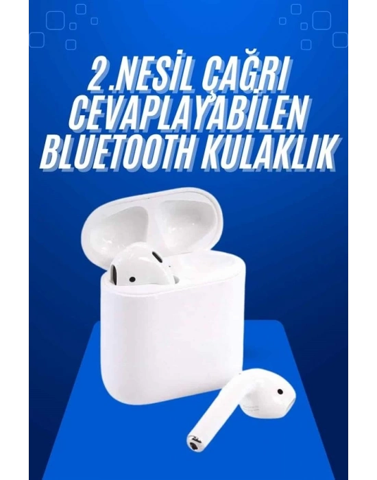 ® 2025 Model Çağrı Cevaplayabilen Bluetooth Kulaklık Beyaz Dokunmatik Kontrol