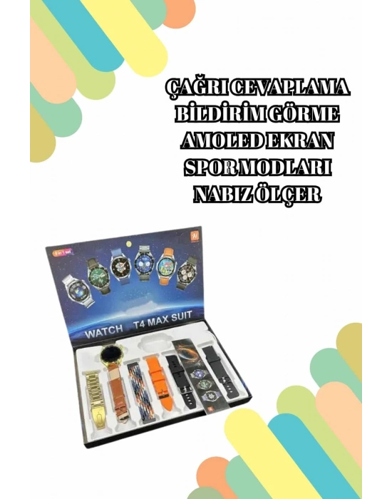 ® 2025 Model Çok Kordonlu Akıllı Saat ve Bluetooth Kulaklık El Fenerli