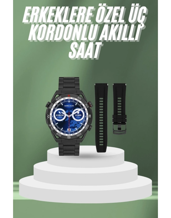 ® 2025 Model Yuvarlak Ekran Android ve İOS Uyumlu GPS Takibi Yapabilen Akıllı Saat