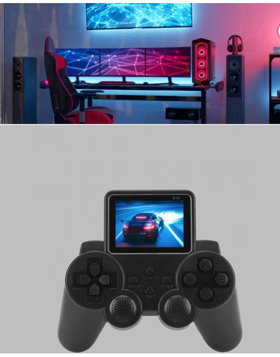 ® 2025 S10 Gamepad 520 Klasik Retro Oyunlu TV Bağlantılı A Kalite Orijinal