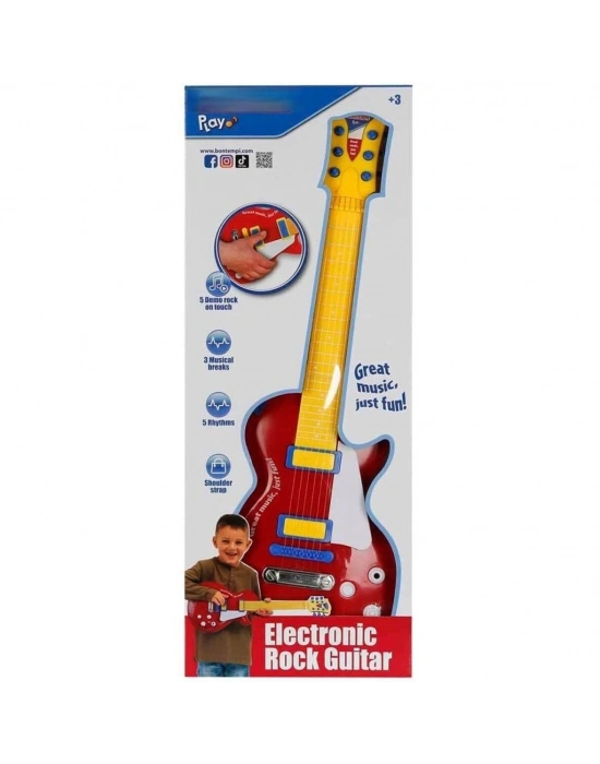 ® 2045831 GİTAR ELEKTRONİK TUŞLU TELLİ ASKILI KRMZ