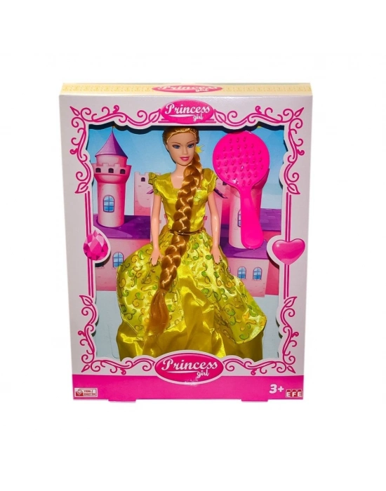 ® 204Uzun  Örgülü Saçlı Prıncess Bebek
