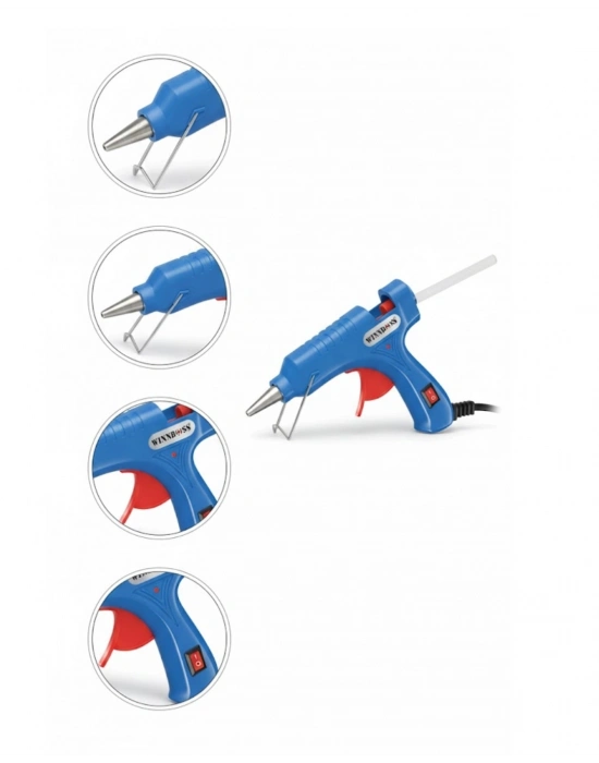 ® 20W Silikon Tabancası 7.5 mm Silikon Uyumlu 5 Adet Hediye Silikon