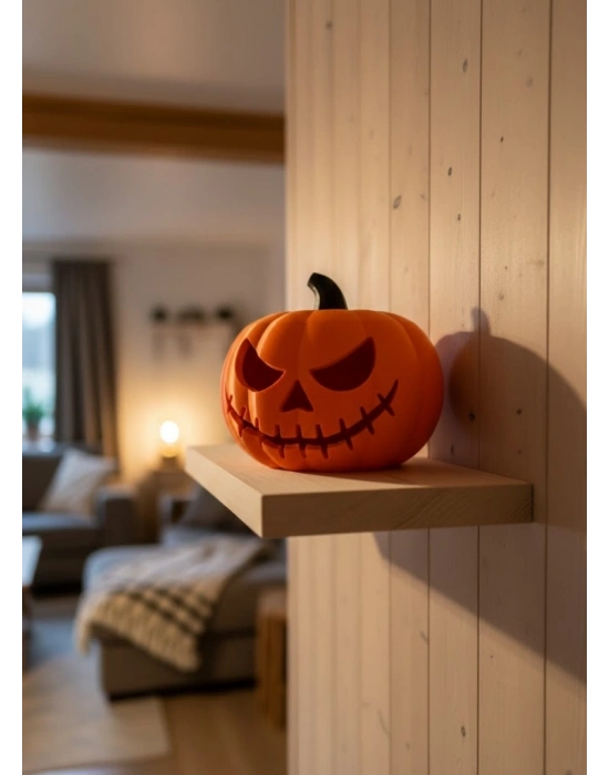 ® 21 cm Kapaklı Balkabağı Kutu Konsept Dekor