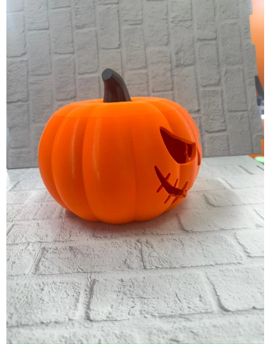 ® 21 cm Kapaklı Balkabağı Kutu Konsept Dekor