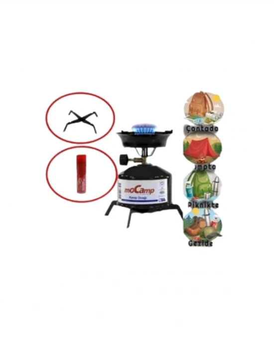 ® 220 gr Gaz Tüpüyle 4 Saat Yanabilen Verimli Kamp Ocağı