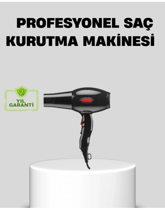 ® 2200 Watt Profesyonel Saç Kurutma Makinesi AC Motorlu Yüksek Performanslı
