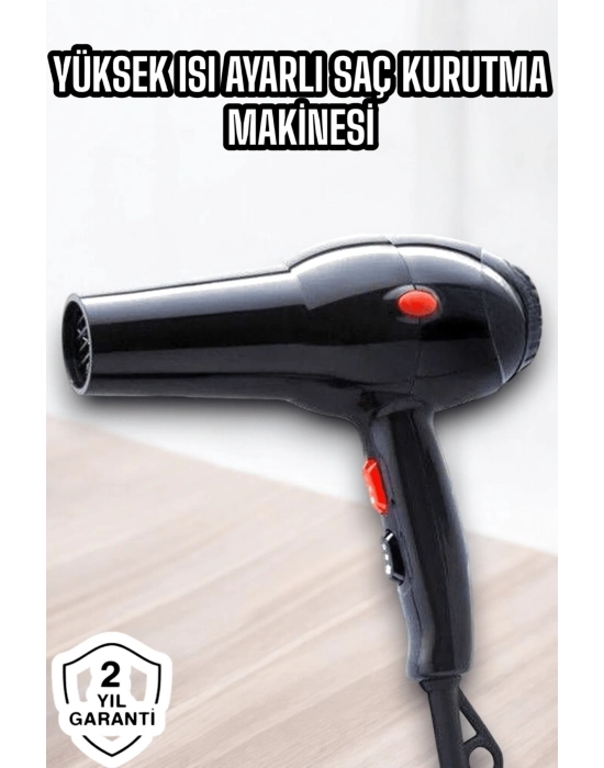 ® 2200 Watt Profesyonel Saç Kurutma Makinesi Güçlü ve Dayanıklı Tasarım