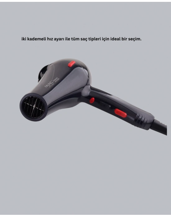 ® 2200W AC Motor Saç Kurutma Makinesi Hafif ve Dayanıklı Tasarımlı