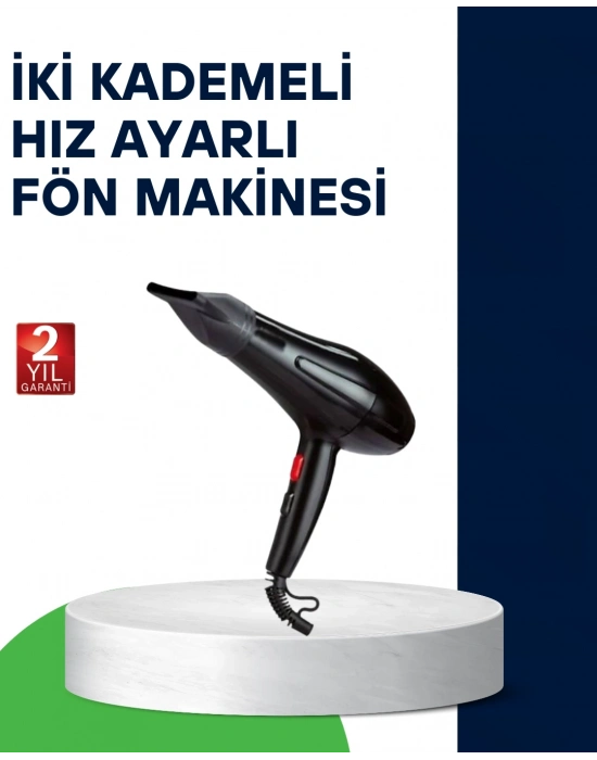 ® 2200W Saç Kurutma Makinesi Soğuk ve Sıcak Üfleme Fonksiyonlu