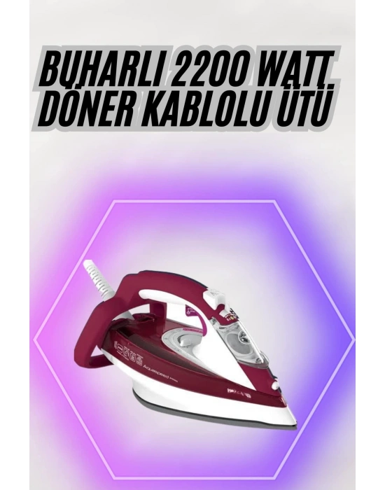 ® 2200W Seramik Kaplama Estetik Tasarımı 360 Derece Dönebilir Kablosu