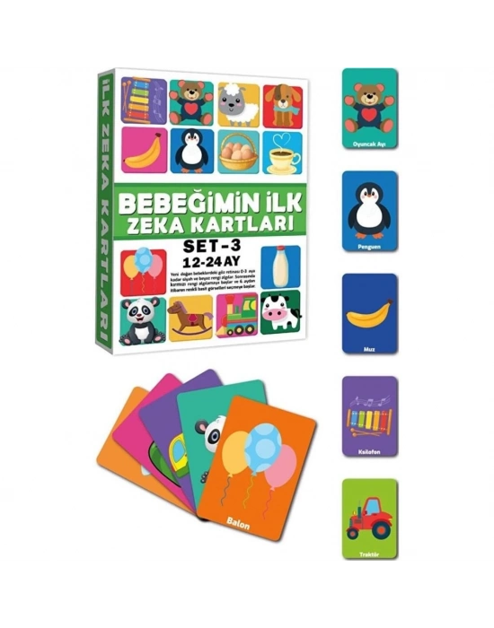 ®  2212 Eğitici Kartlar 12-24 Ay Zeka Kartları  -Dıytoys
