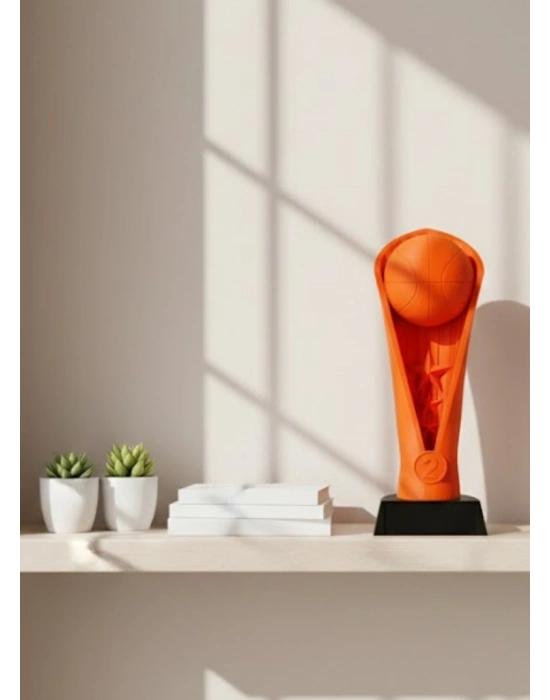 ® 23cm Turuncu Basketbol Kupa Biblo Modern Ödül Dekor Ürünü