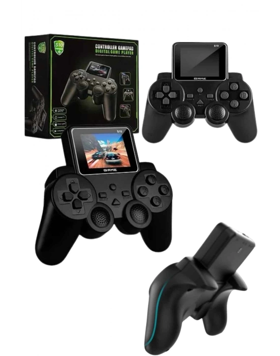 ® 2.4 İnç Ekran 520 Oyunlu Retro Temalı Kablosuz Oyun Kolu El Atarisi