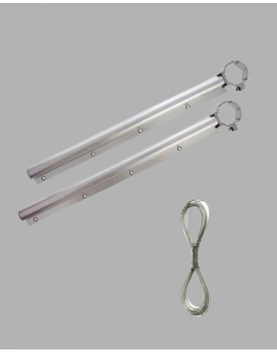 ® 25x60 Balkon Askılığı Kare Demir Uyumlu Hava Dayanıklı Çamaşır Askısı