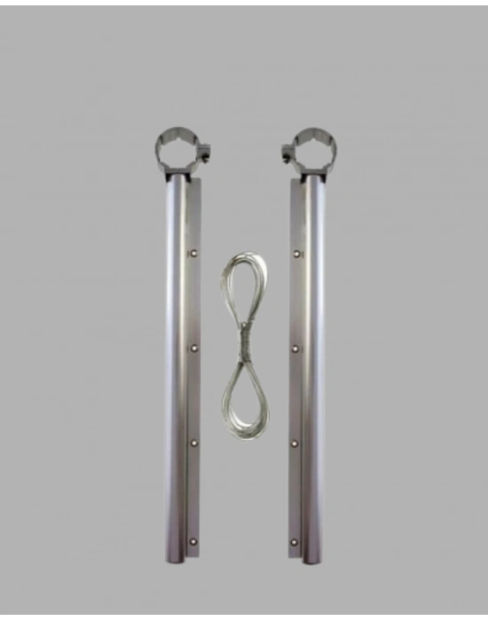 ® 25x60 cm Çamaşır Askılığı Kare Balkon Demiri İçin Dayanıklı Tasarım