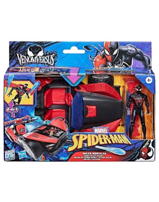 ® 2in1 Spider-Man Venom Versus Miles Morales Remix Blast Racer Oyun Seti