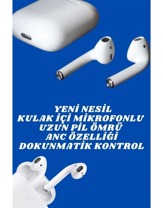® 2.Nesil Yeni Model TWS Bluetooth Kulaklık Dokunmatik Kontrol Yüksek Ses Kaliteli