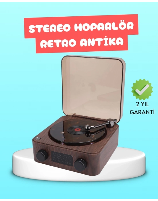 3-1 Arada Gece Lambalı Bluetooth Hoparlör – Saat Ekranlı Stereo Ses