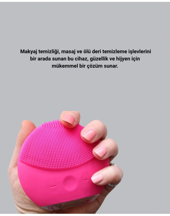 ® 3 Fonksiyonlu Yüz Temizleme ve Masaj Cihazı – Su Geçirmez, Şarjlı, Ölü Deri Temizleyici ve Cilt Yenileyici