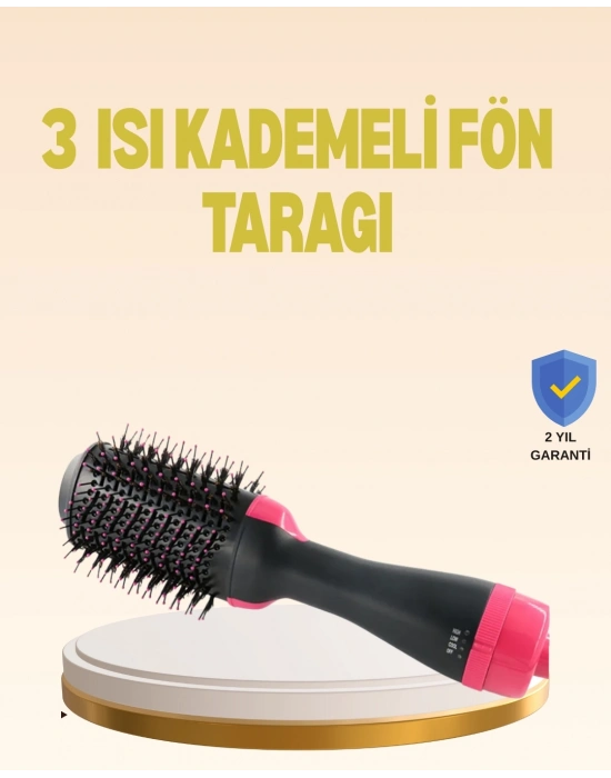 ® 3 Isı Kademeli 1200W Saç Şekillendirme Fırçası.