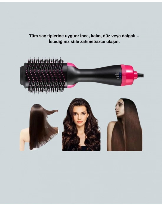 ® 3 Isı Kademeli 1200W Saç Şekillendirme Fırçası.