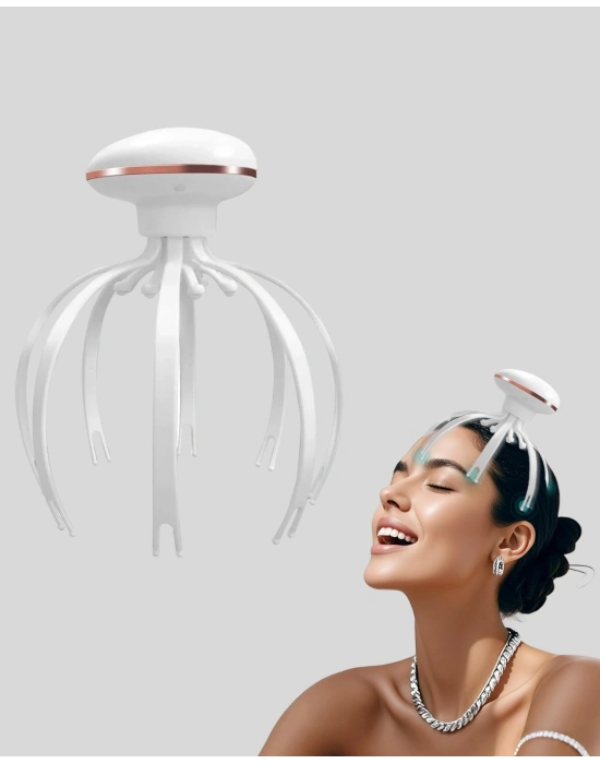 ® 3 Kademeli Elektrikli Kafa Masaj Aleti Stres Giderici Ev Tipi Masaj