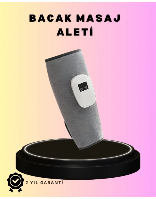 ® 3 Kademeli Hava Basınçlı Isıtmalı Baldır Masaj Aleti – Titreşimli ve Kablosuz Kullanım