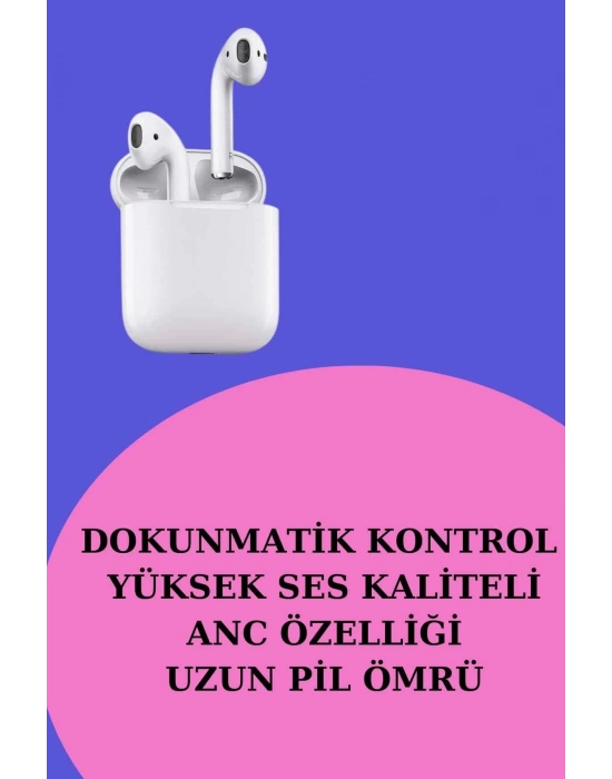 ® 3 Kordonlu Dokunmatik Ekran Akıllı Saat ve 2.Nesil Kablosuz Bluetooth Kulaklık ANC/ENC