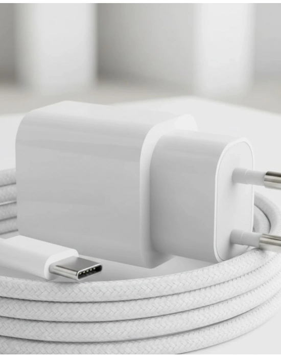 35W USB-C Hızlı Şarj Adaptörü Type-C to C Kablo Seti