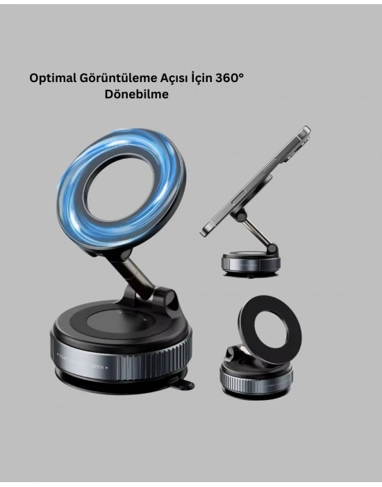 ® 360 Derece Ayarlanabilir Manyetik Araç Telefon Standı