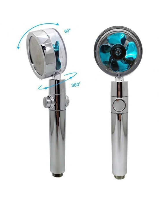 ® 360 Derece Dönebilen Pervaneli Turbo  Duş Başlığı