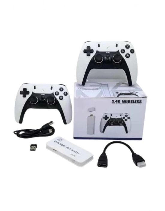® 3D 4K 2000 Oyunlu Game Stick Oyun Konsolu Çift Konsol