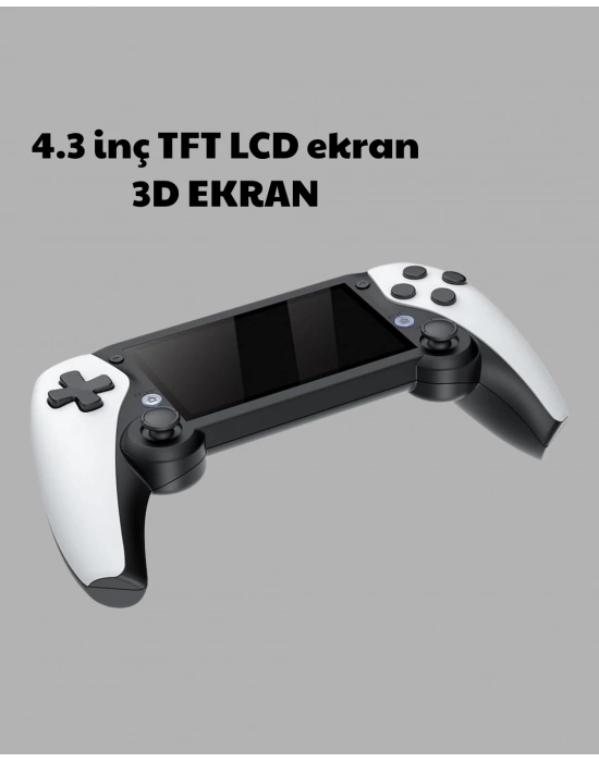 ® 3D Ekranlı Mini Oyun Konsolu + Multimedya