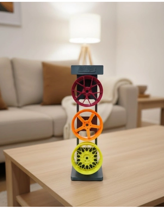 ® 3’lü Jant Dekor Seti Masa Üstü ve Salon İçin Modern Spor Tasarım