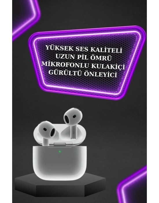 ® 3.Nesil TWS Bluetooth Kulaklık Bluetooth Bağlantılı Akıllı Saat Amoled Ekran Plastik Hasır Kordon
