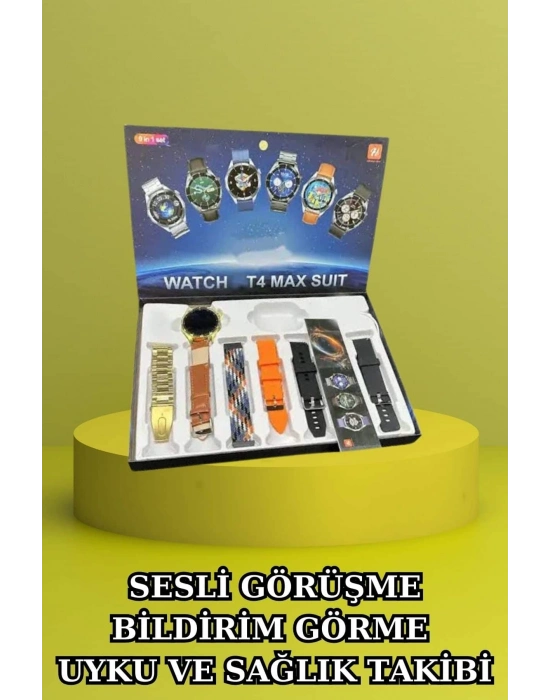 ® 3.Nesil TWS Bluetooth Kulaklık Bluetooth Bağlantılı Akıllı Saat Amoled Ekran Plastik Hasır Kordon