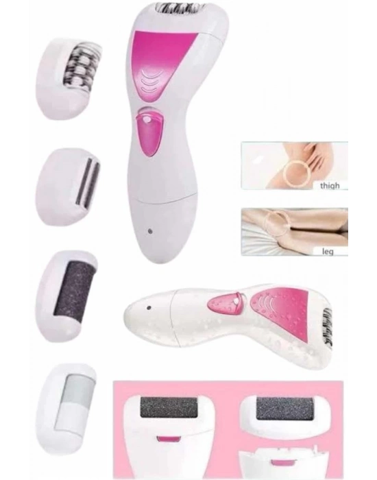 ® 4 Başlıklı Bakım Cihazı Epilatör Tüy Alma Makinesi Topuk Törpüsü