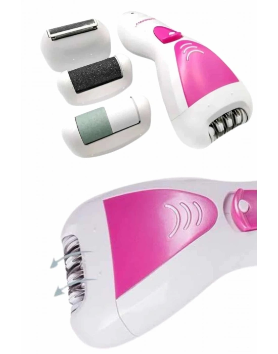 ® 4 Başlıklı Bakım Cihazı Epilatör Tüy Alma Makinesi Topuk Törpüsü
