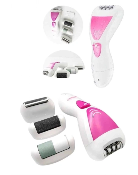 ® 4 Başlıklı Lazer Öncesi Kısaltma Epilasyon Aleti Epilatör Çok Amaçlı