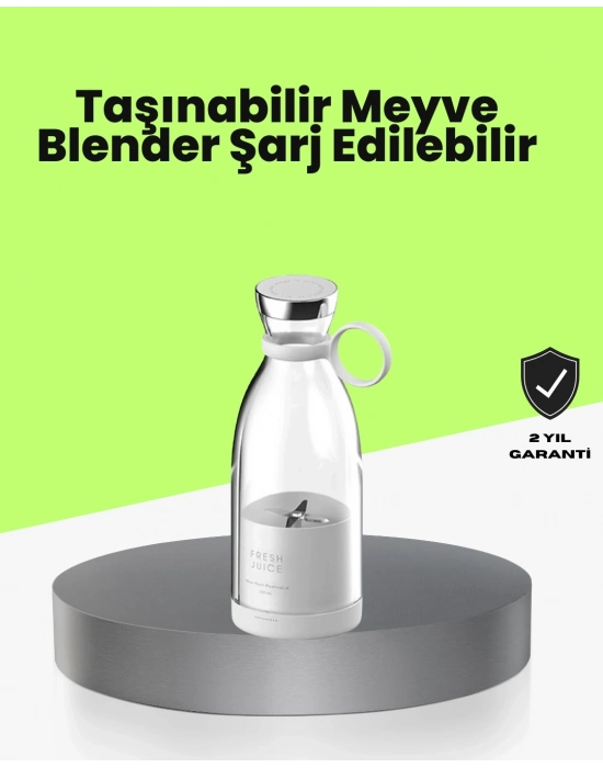 ® 4 Bıçaklı Gıda Sınıfı Paslanmaz Çelik Taşınabilir Blender