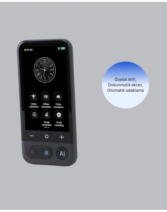 ® 4.0 İnç Dokunmatik Ekranlı Akıllı Çeviri Cihazı