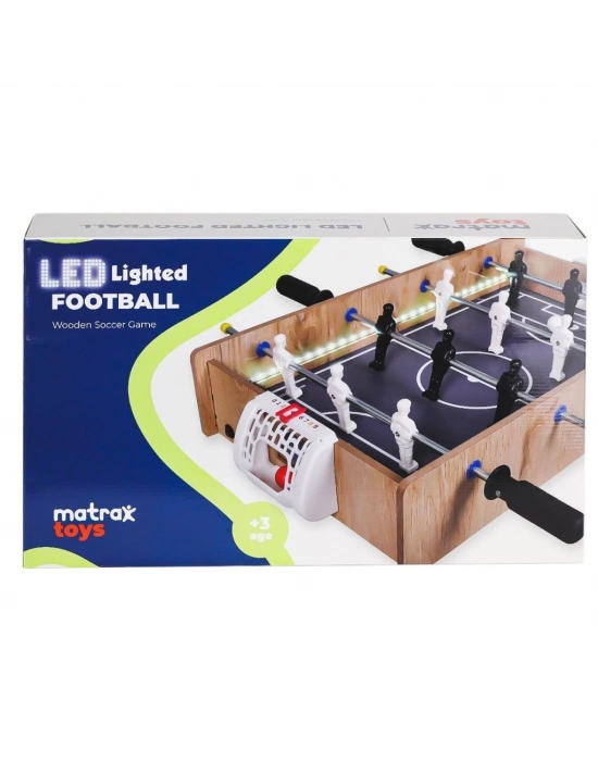 ® 406 Ahşap LEDli Masa Maçı Oyunu -Akçiçek Oyuncak